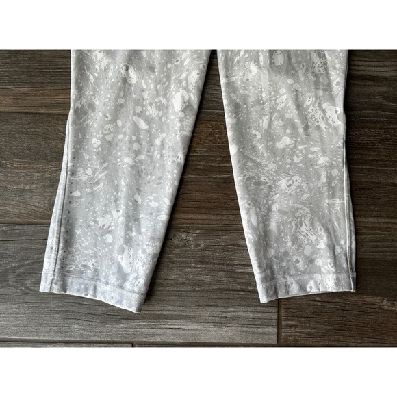 Lululemon Swift Speed High-Rise‎ Crop 21" Terrazzo Marble Silver Ice Size 10 - Picture 3 of 6
